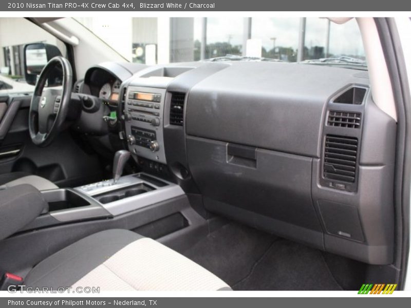 Blizzard White / Charcoal 2010 Nissan Titan PRO-4X Crew Cab 4x4