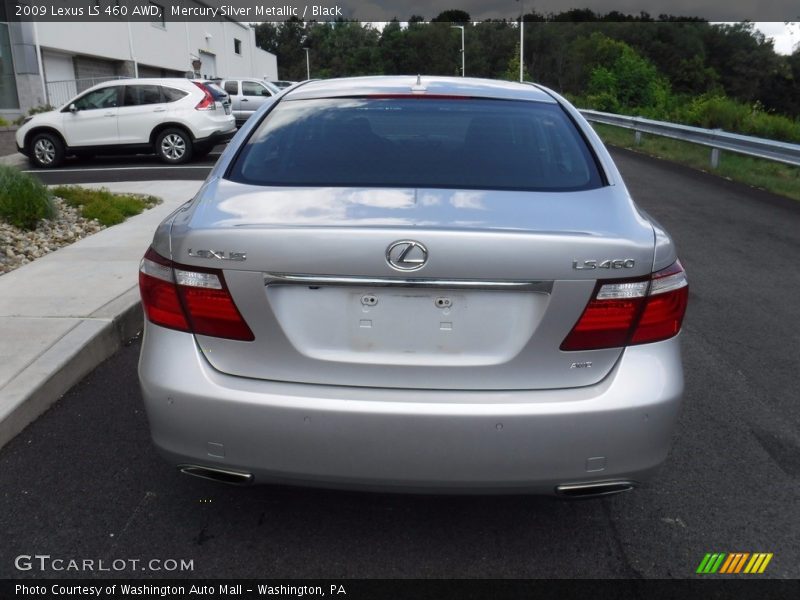 Mercury Silver Metallic / Black 2009 Lexus LS 460 AWD