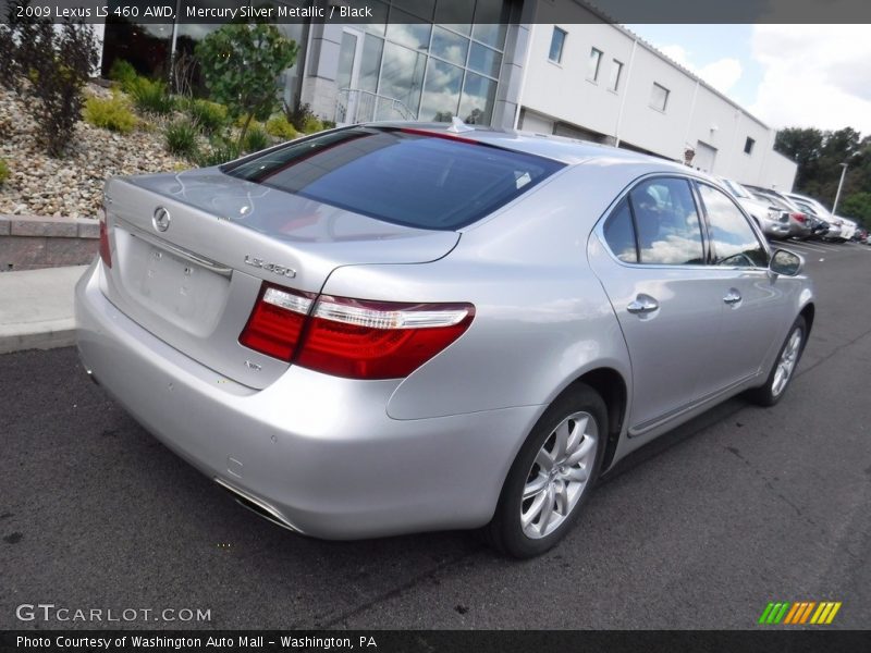 Mercury Silver Metallic / Black 2009 Lexus LS 460 AWD