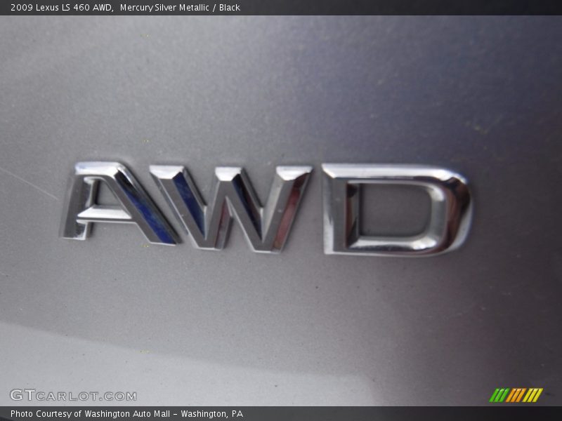 Mercury Silver Metallic / Black 2009 Lexus LS 460 AWD