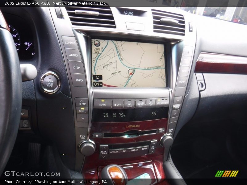 Mercury Silver Metallic / Black 2009 Lexus LS 460 AWD