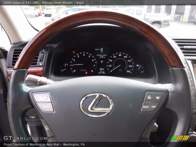 Mercury Silver Metallic / Black 2009 Lexus LS 460 AWD