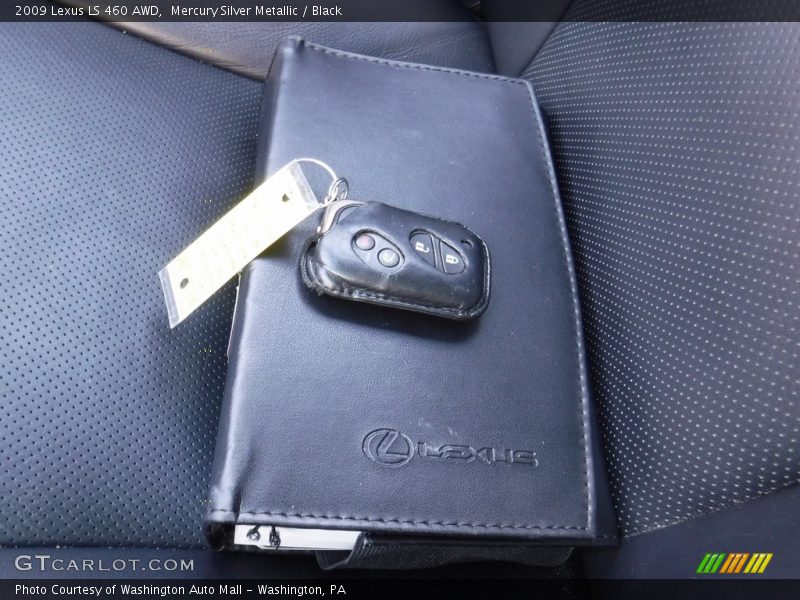 Mercury Silver Metallic / Black 2009 Lexus LS 460 AWD