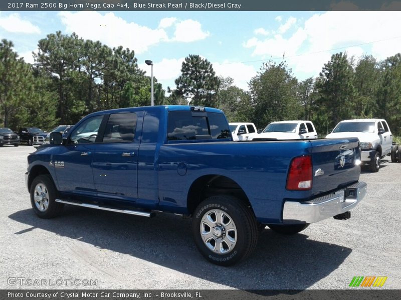 Blue Streak Pearl / Black/Diesel Gray 2017 Ram 2500 Big Horn Mega Cab 4x4