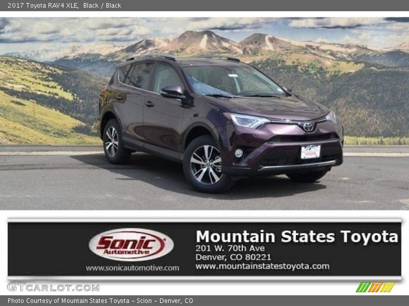 Black / Black 2017 Toyota RAV4 XLE