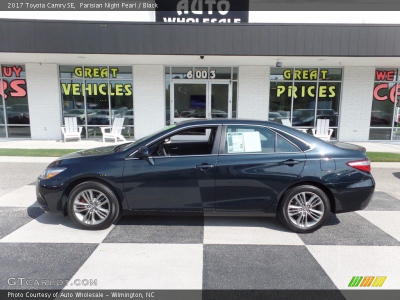 Parisian Night Pearl / Black 2017 Toyota Camry SE