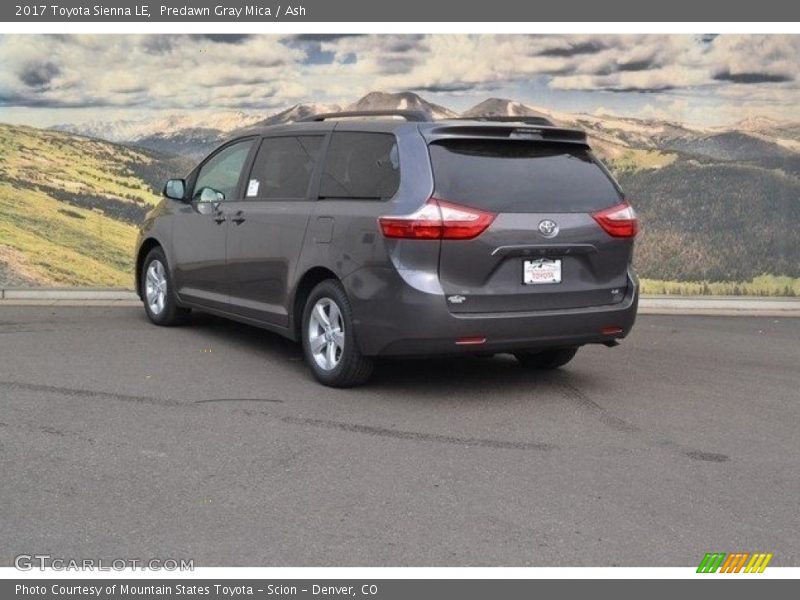 Predawn Gray Mica / Ash 2017 Toyota Sienna LE