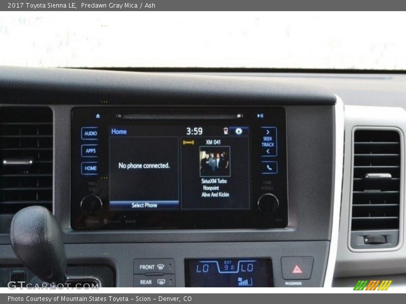 Predawn Gray Mica / Ash 2017 Toyota Sienna LE