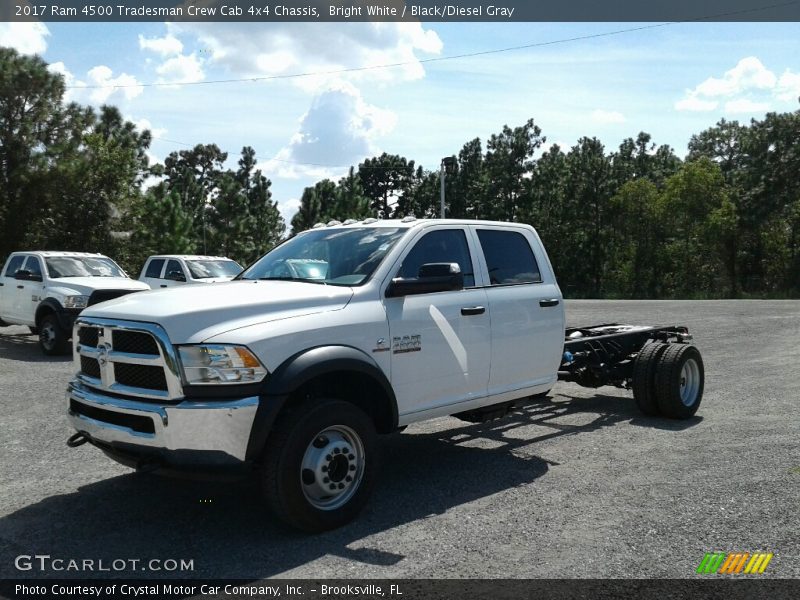 Bright White / Black/Diesel Gray 2017 Ram 4500 Tradesman Crew Cab 4x4 Chassis