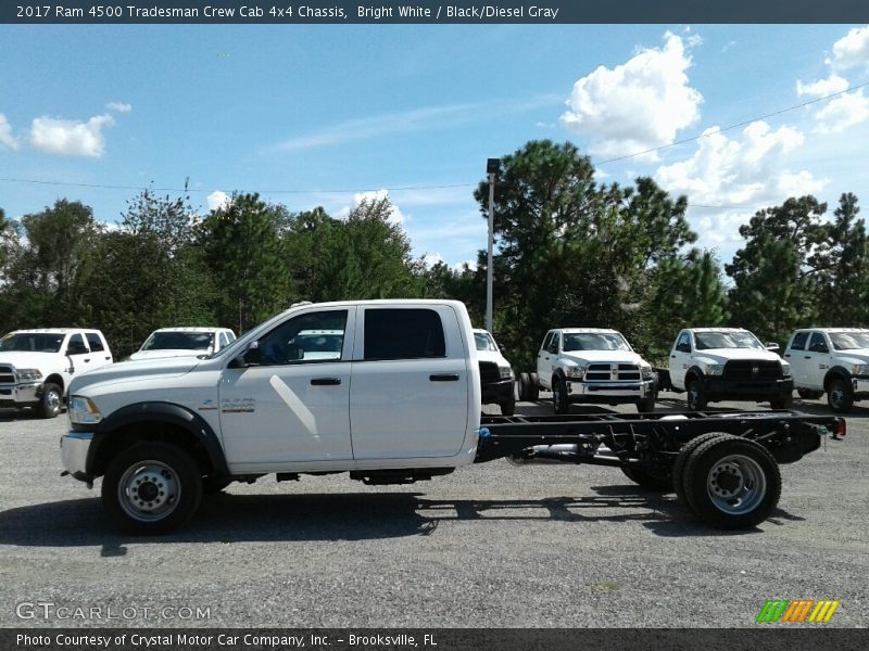 Bright White / Black/Diesel Gray 2017 Ram 4500 Tradesman Crew Cab 4x4 Chassis