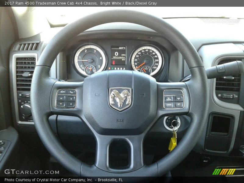 Bright White / Black/Diesel Gray 2017 Ram 4500 Tradesman Crew Cab 4x4 Chassis