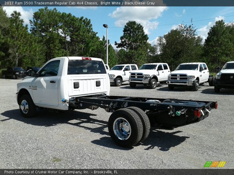 Bright White / Black/Diesel Gray 2017 Ram 3500 Tradesman Regular Cab 4x4 Chassis