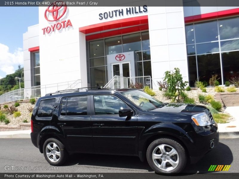 Crystal Black Pearl / Gray 2015 Honda Pilot EX 4WD