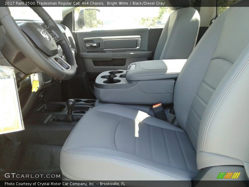 Bright White / Black/Diesel Gray 2017 Ram 3500 Tradesman Regular Cab 4x4 Chassis