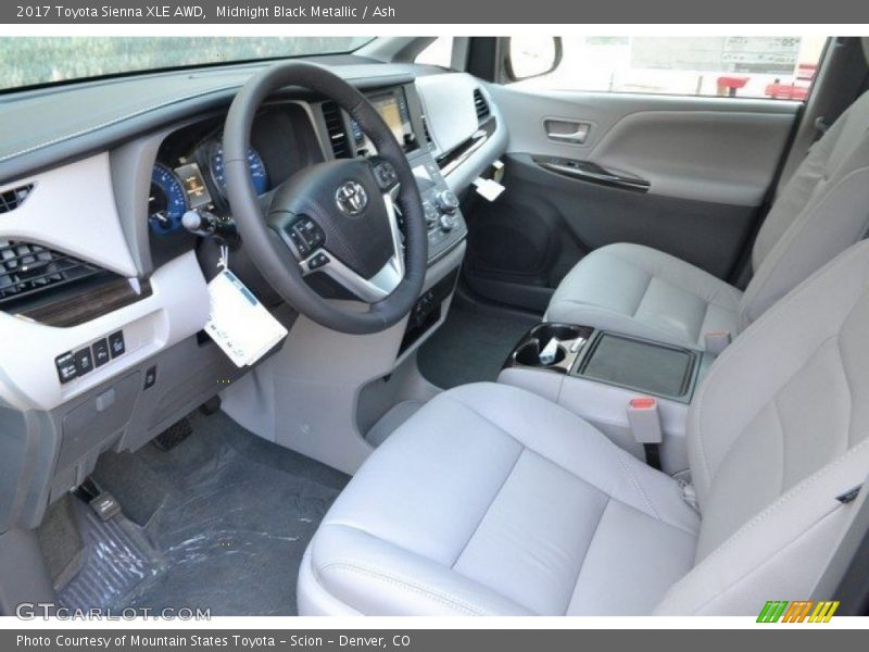 Midnight Black Metallic / Ash 2017 Toyota Sienna XLE AWD