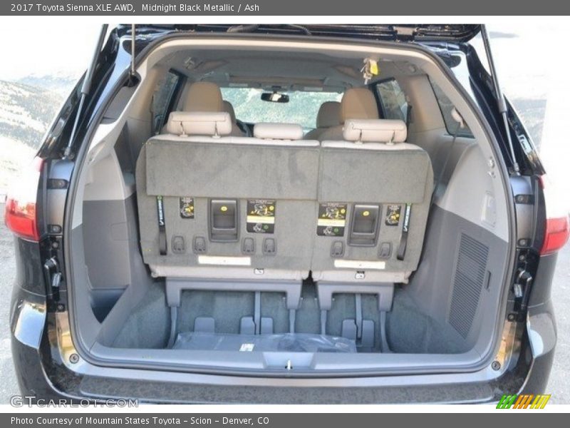 Midnight Black Metallic / Ash 2017 Toyota Sienna XLE AWD