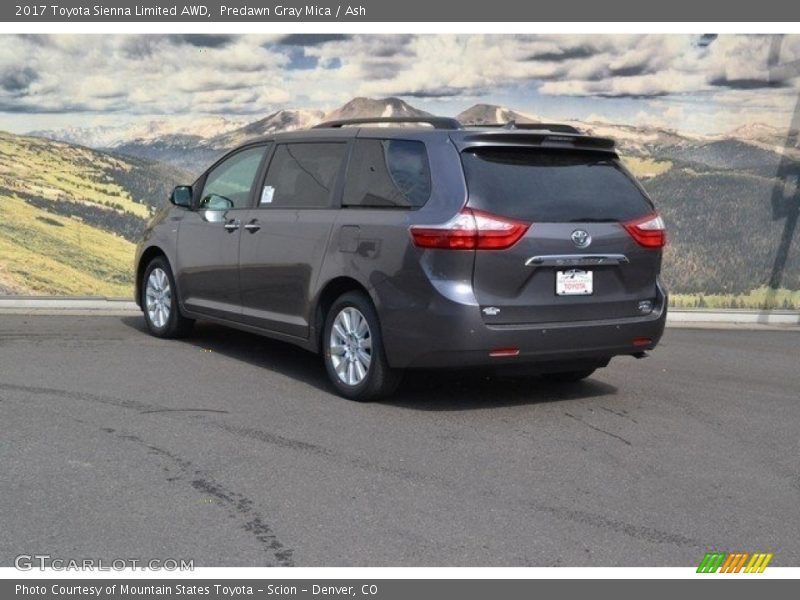 Predawn Gray Mica / Ash 2017 Toyota Sienna Limited AWD