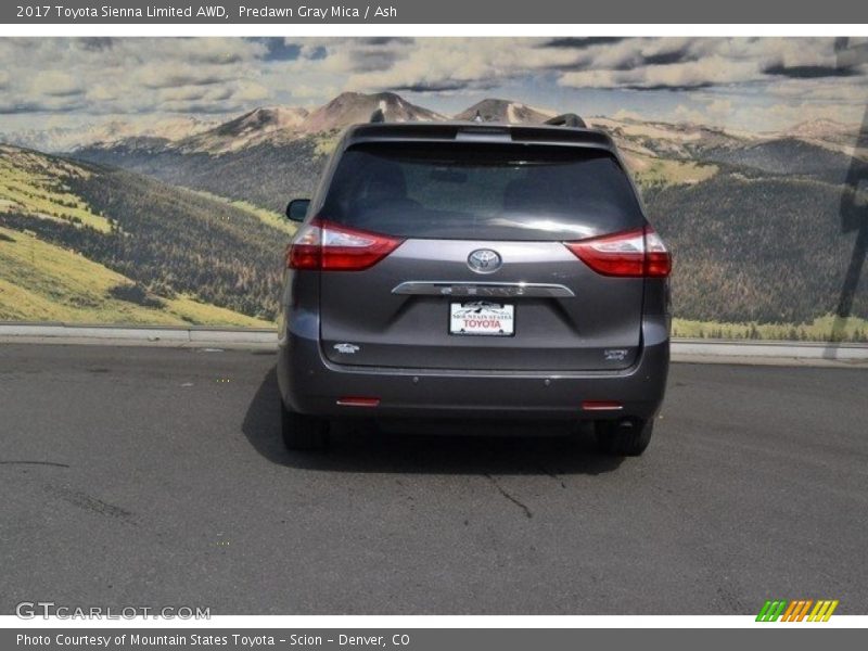 Predawn Gray Mica / Ash 2017 Toyota Sienna Limited AWD