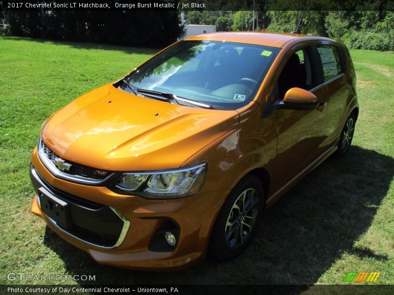 Orange Burst Metallic / Jet Black 2017 Chevrolet Sonic LT Hatchback