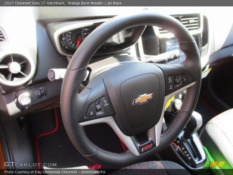 Orange Burst Metallic / Jet Black 2017 Chevrolet Sonic LT Hatchback