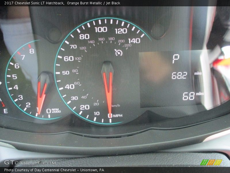 Orange Burst Metallic / Jet Black 2017 Chevrolet Sonic LT Hatchback