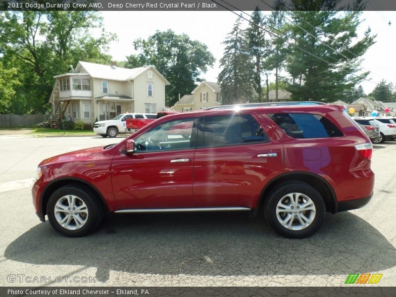 Deep Cherry Red Crystal Pearl / Black 2013 Dodge Durango Crew AWD