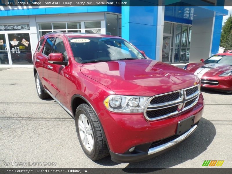 Deep Cherry Red Crystal Pearl / Black 2013 Dodge Durango Crew AWD