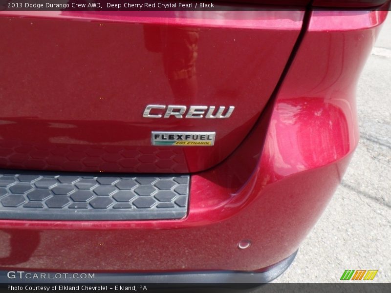 Deep Cherry Red Crystal Pearl / Black 2013 Dodge Durango Crew AWD