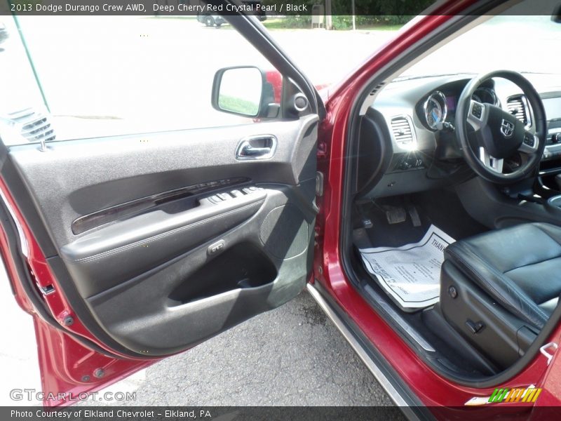 Deep Cherry Red Crystal Pearl / Black 2013 Dodge Durango Crew AWD
