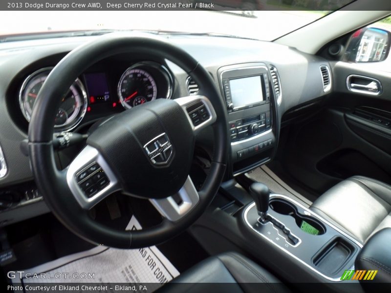 Deep Cherry Red Crystal Pearl / Black 2013 Dodge Durango Crew AWD