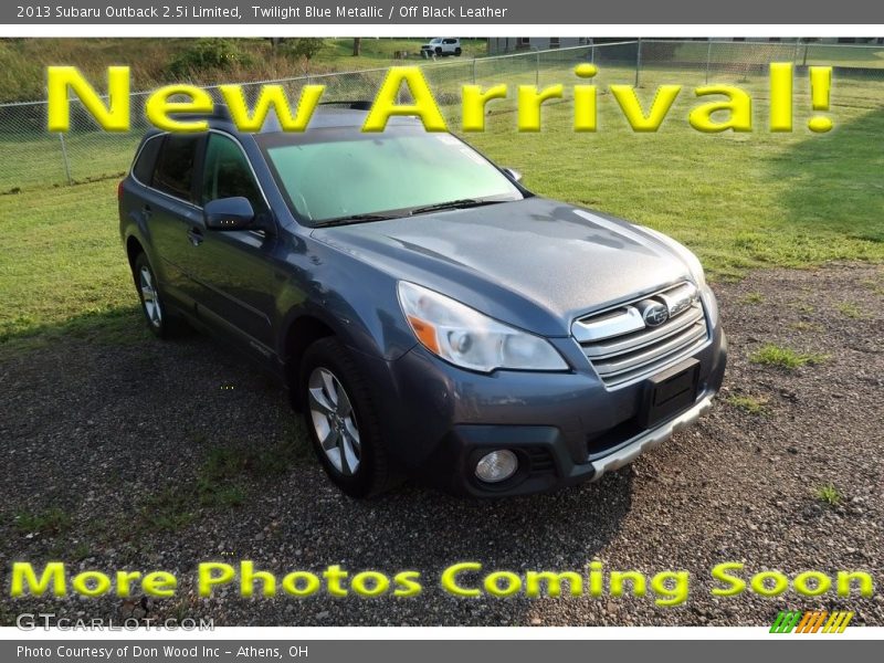 Twilight Blue Metallic / Off Black Leather 2013 Subaru Outback 2.5i Limited