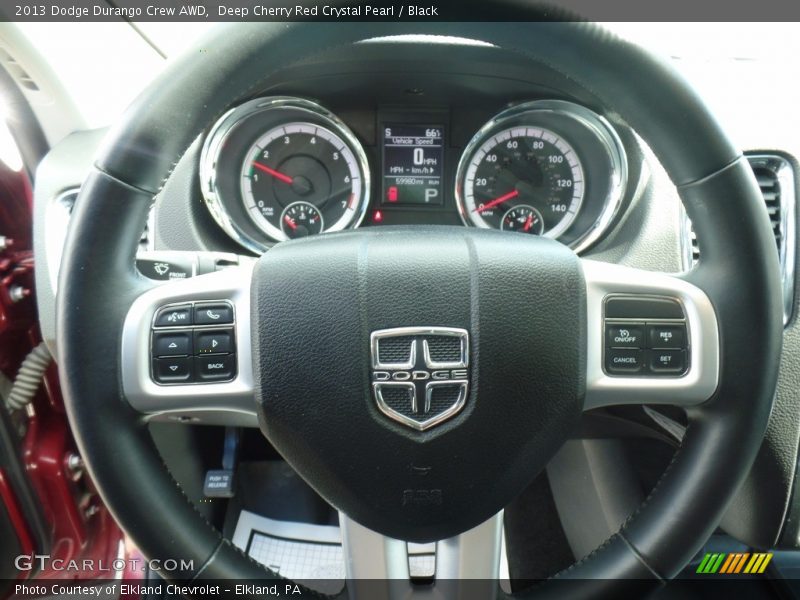 Deep Cherry Red Crystal Pearl / Black 2013 Dodge Durango Crew AWD
