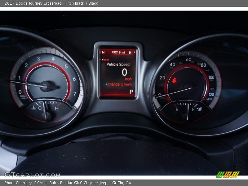 Pitch Black / Black 2017 Dodge Journey Crossroad