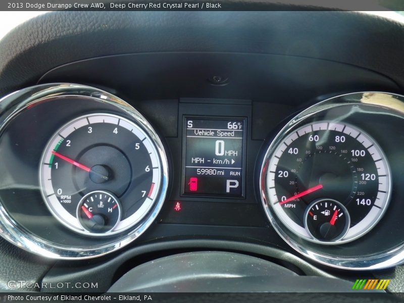Deep Cherry Red Crystal Pearl / Black 2013 Dodge Durango Crew AWD