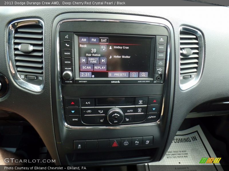 Deep Cherry Red Crystal Pearl / Black 2013 Dodge Durango Crew AWD