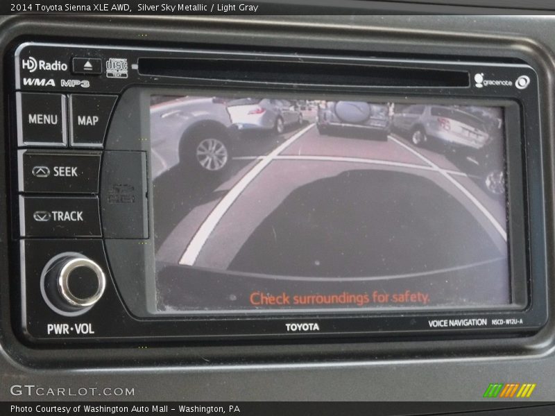 Silver Sky Metallic / Light Gray 2014 Toyota Sienna XLE AWD
