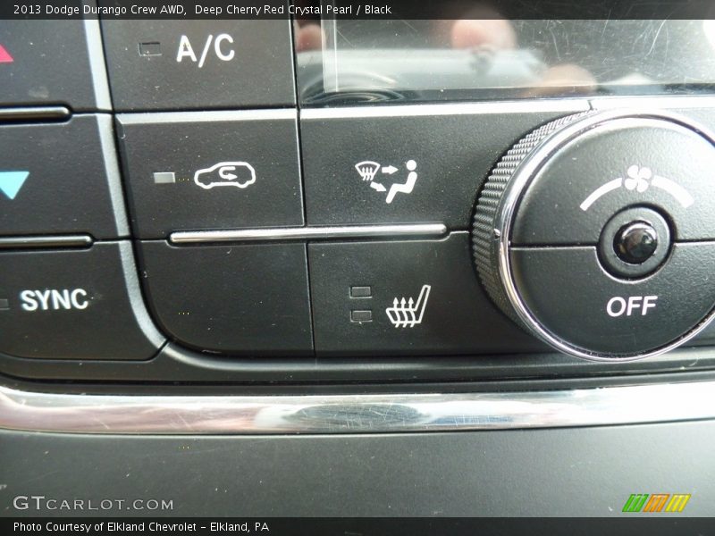 Deep Cherry Red Crystal Pearl / Black 2013 Dodge Durango Crew AWD