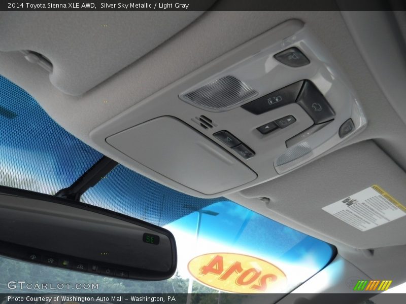 Silver Sky Metallic / Light Gray 2014 Toyota Sienna XLE AWD