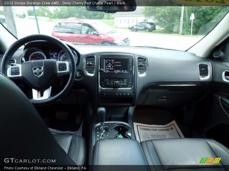 Deep Cherry Red Crystal Pearl / Black 2013 Dodge Durango Crew AWD