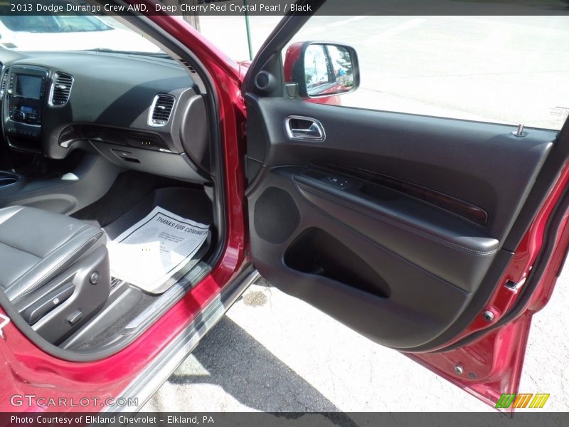 Deep Cherry Red Crystal Pearl / Black 2013 Dodge Durango Crew AWD