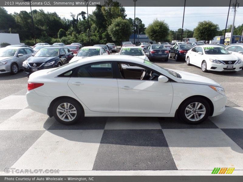 Shimmering White / Camel 2013 Hyundai Sonata GLS