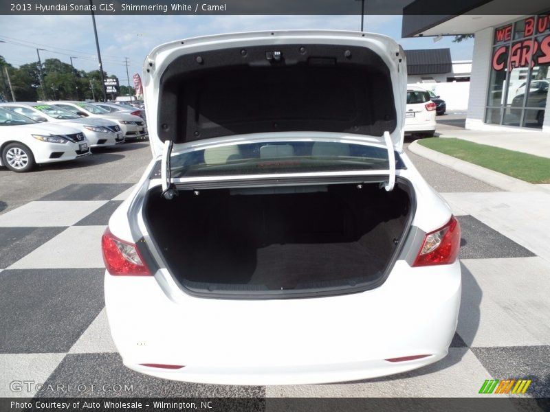 Shimmering White / Camel 2013 Hyundai Sonata GLS