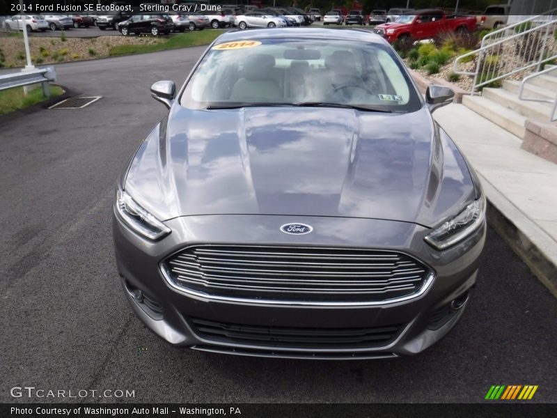Sterling Gray / Dune 2014 Ford Fusion SE EcoBoost