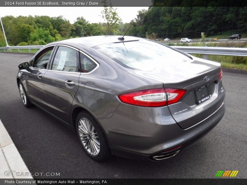Sterling Gray / Dune 2014 Ford Fusion SE EcoBoost
