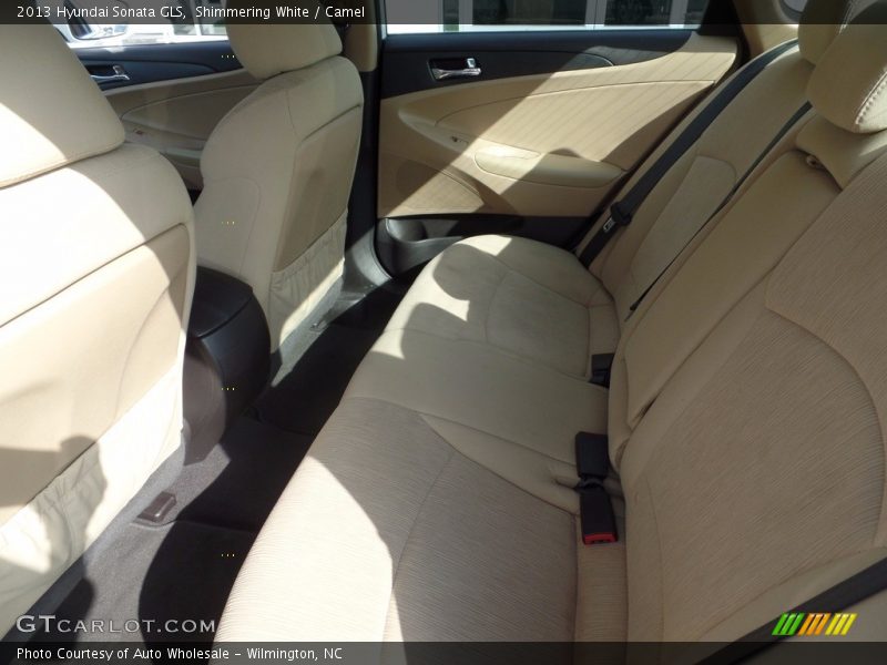 Shimmering White / Camel 2013 Hyundai Sonata GLS