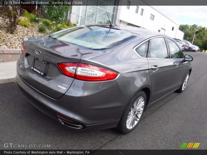 Sterling Gray / Dune 2014 Ford Fusion SE EcoBoost