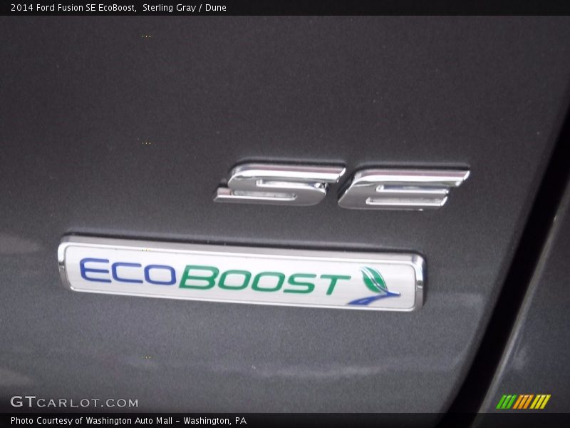 Sterling Gray / Dune 2014 Ford Fusion SE EcoBoost