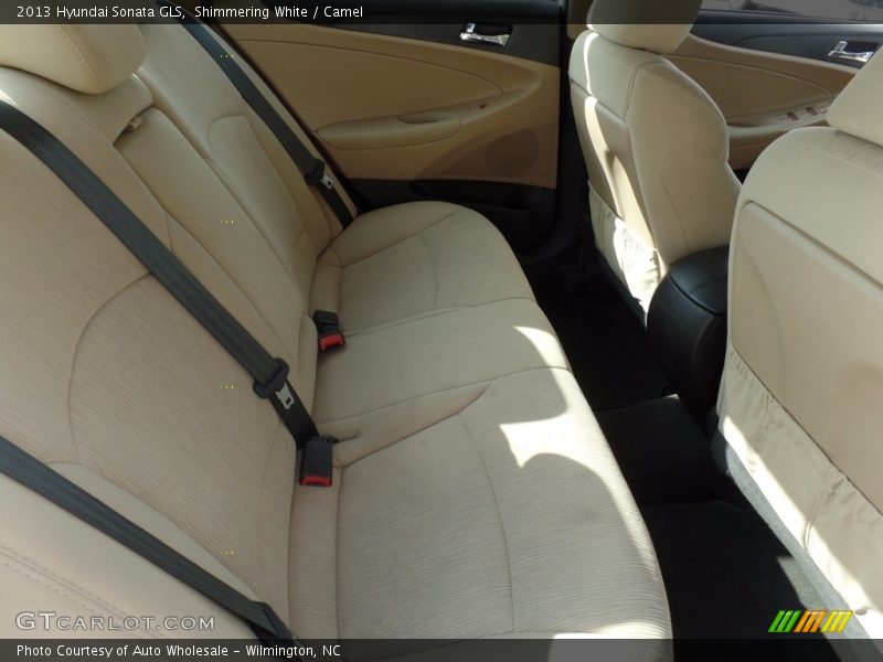 Shimmering White / Camel 2013 Hyundai Sonata GLS