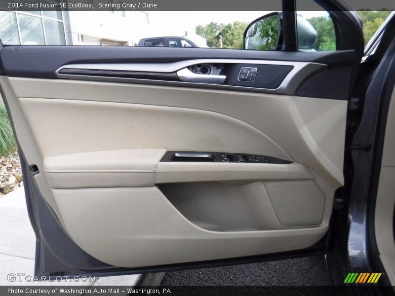 Sterling Gray / Dune 2014 Ford Fusion SE EcoBoost
