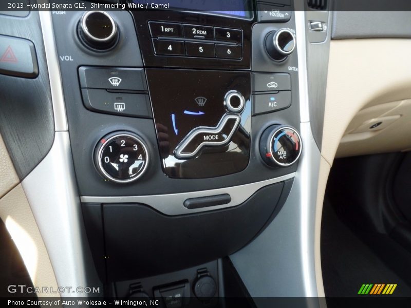 Shimmering White / Camel 2013 Hyundai Sonata GLS